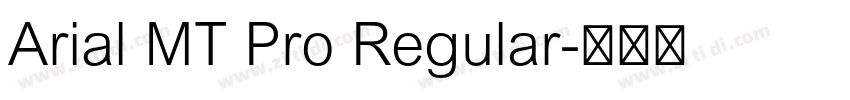 Arial MT Pro Regular字体转换
